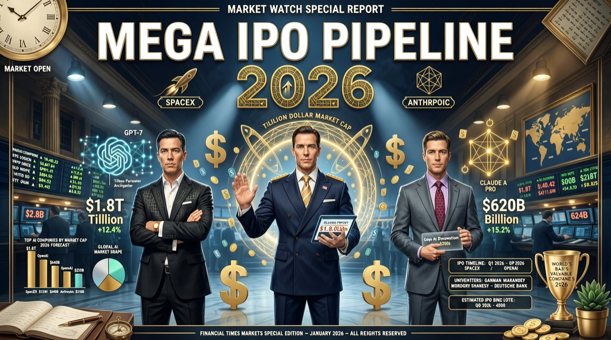 2026 Mega IPO Cycle: SpaceX, OpenAI, Anthropic Queue for Public Markets