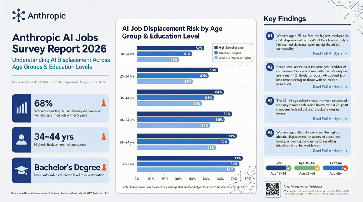 Anthropic Releases 81,000-Person Jobs Survey: AI Is Replacing High-Paid White-Collar Workers, Not Entry-Level Roles