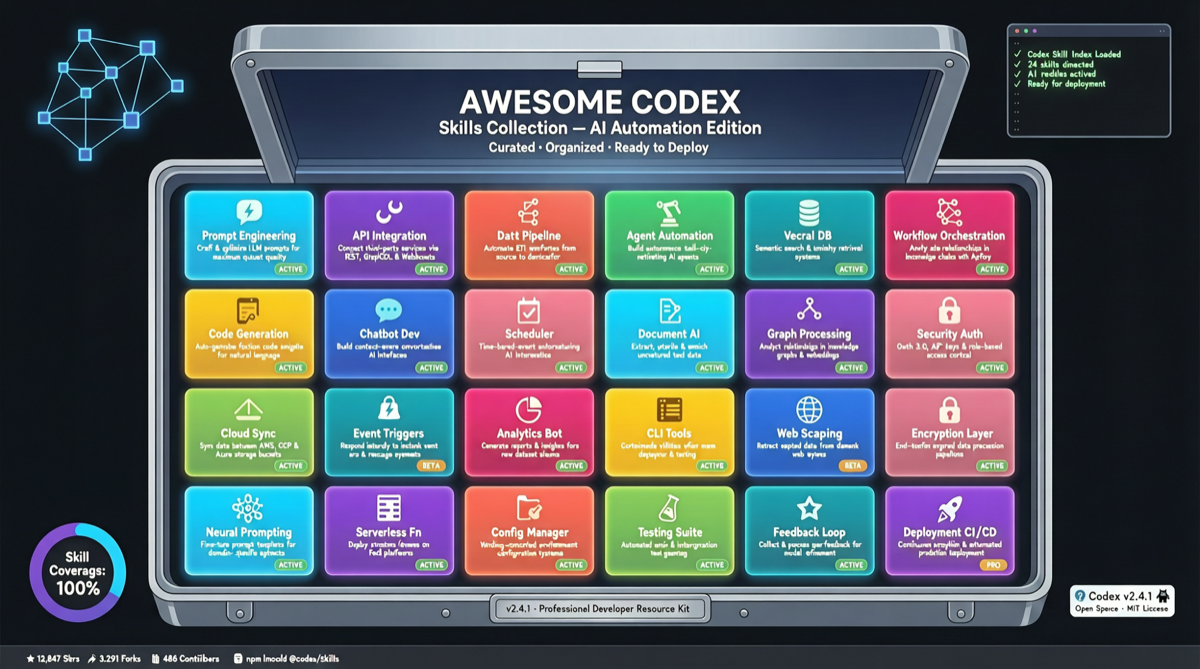 awesome-codex-skills: A 4,820-Star Codex Skills Collection for Practical Automation Workflows