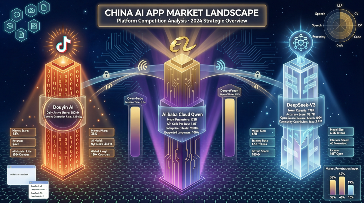 China AI App User Landscape: Doubao Leads with 345M, How Can Tongyi and DeepSeek Break Through