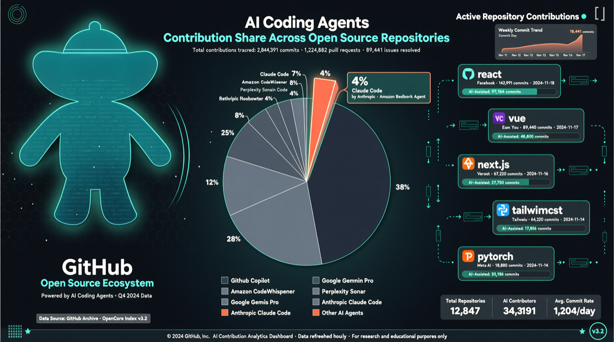 Claude Code Now Contributes 4% of GitHub Public Commits: AI Programming Agents Are Redefining the IDE