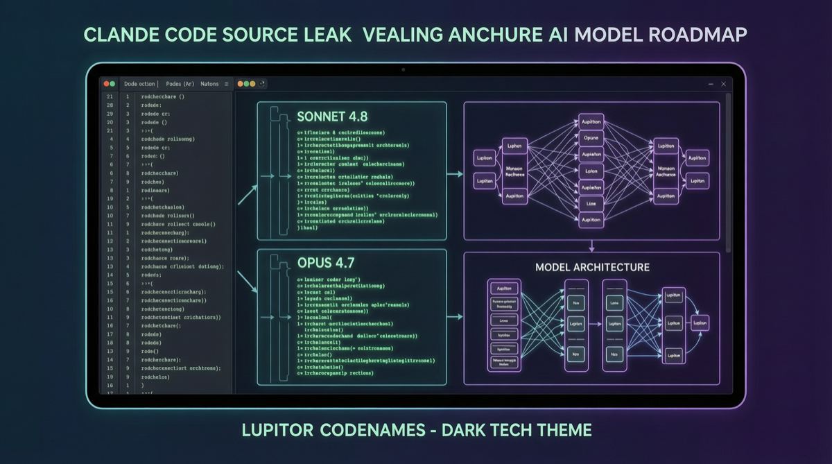Claude Code Source Leak Exposes Anthropic Roadmap: Sonnet 4.8, Opus 4.7, and Jupiter Codenames Surface