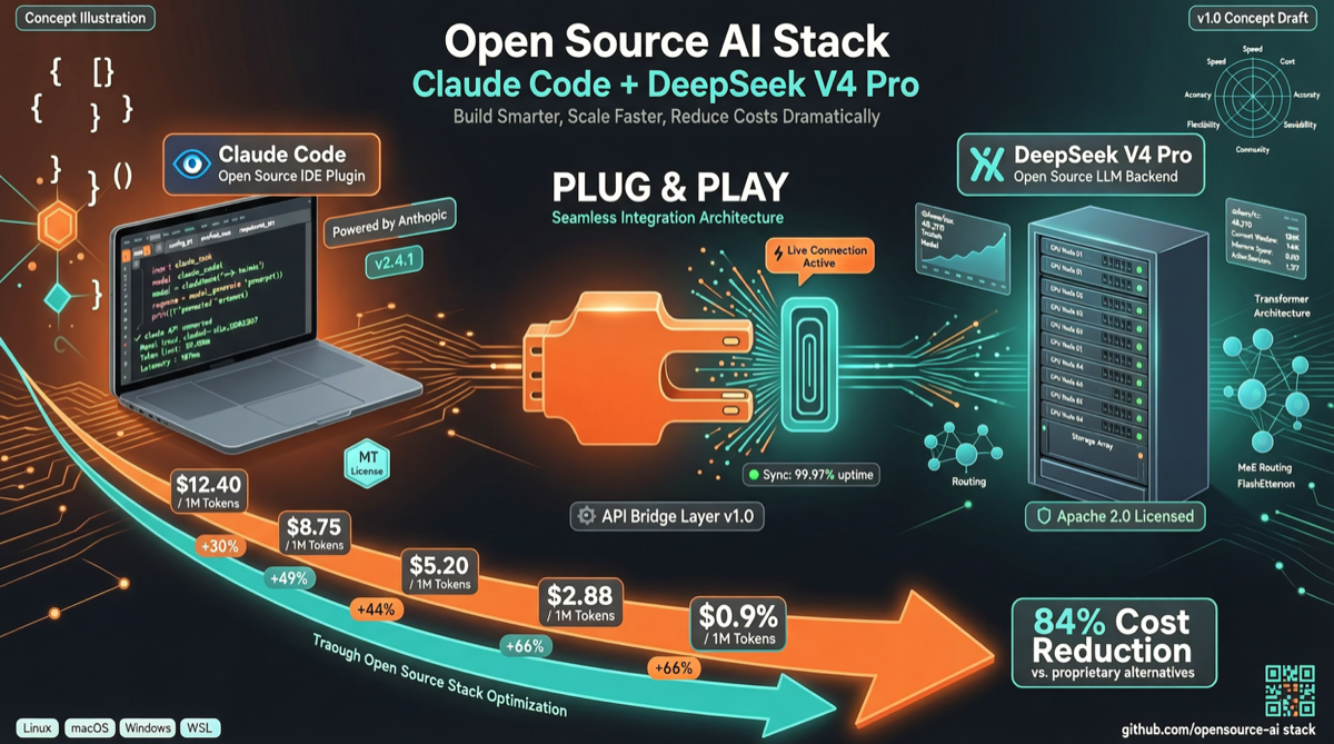 DeepClaude Goes Open Source: Swap Claude Code Backend with DeepSeek V4 Pro, Slash AI Agent Costs by 17x