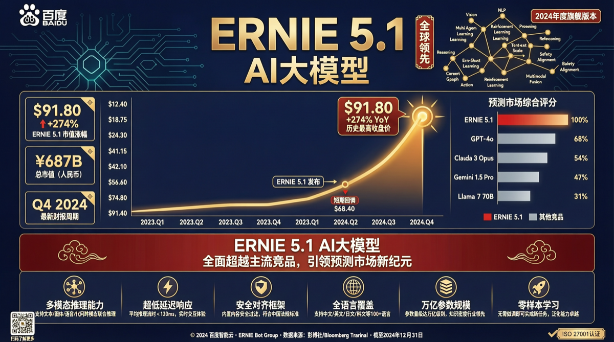 Baidu ERNIE 5.1 Quietly Tops Polymarket: Market Sentiment Surpasses Alibaba for the First Time, Undercurrents Shift in Chinese AI Landscape
