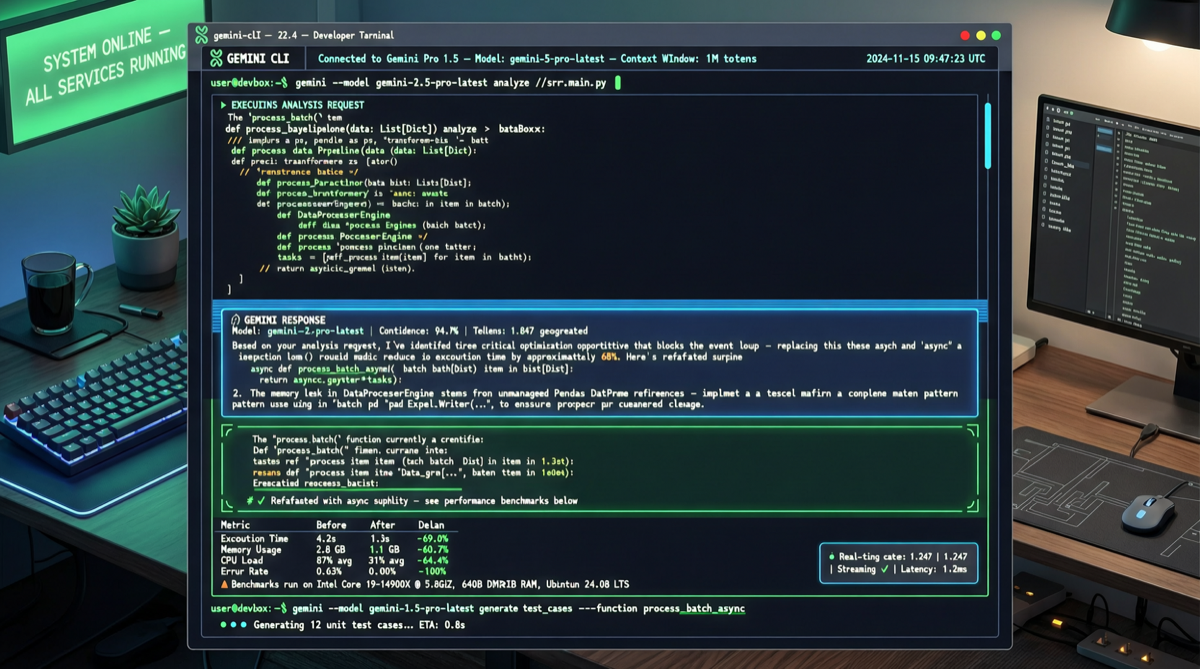 Google Gemini CLI Lands: Free, Open-Source, 1000 Requests/Day — An AI Agent in Your Terminal