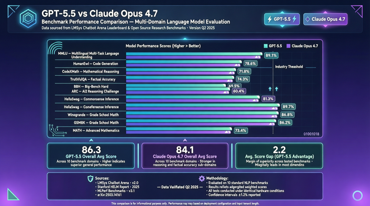 GPT-5.5 vs Claude Opus 4.7: Five Benchmarks Show Which Model Fits Your Workflow