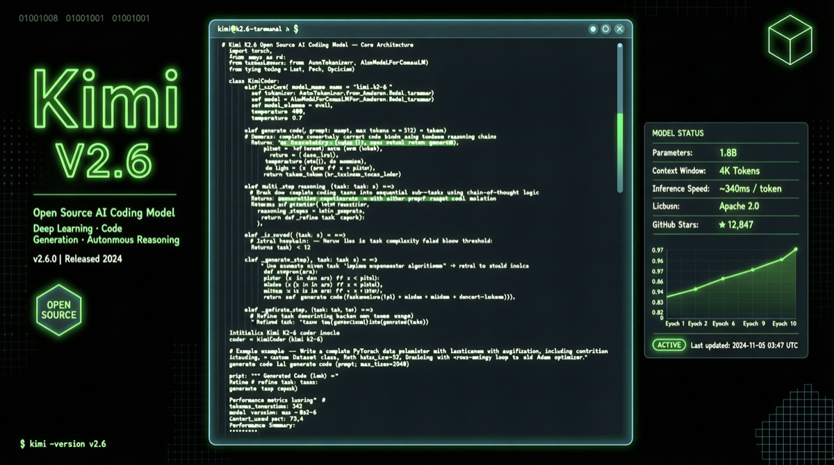 Kimi K2.6 Open-Source Coding Model: Free + OpenAI Compatible, Moonshot AI Takes on GPT/Claude Head-On