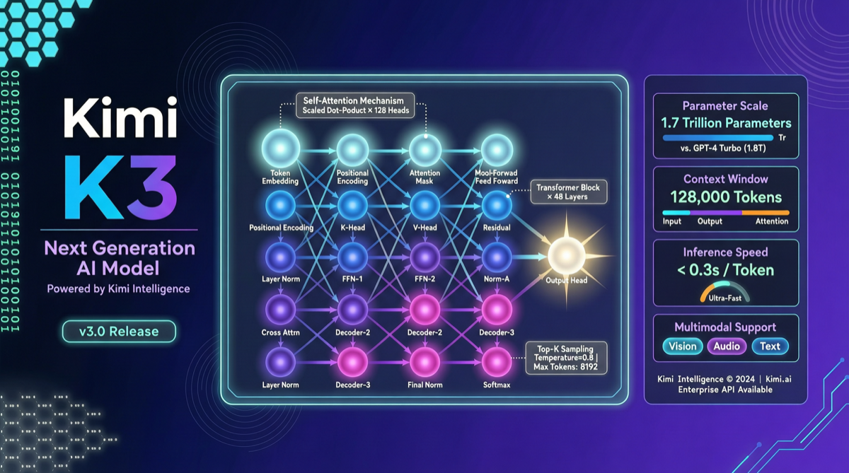 Moonshot AI Announces Kimi K3: 2.5 Trillion Parameters, Targeting Global Top-Tier Models