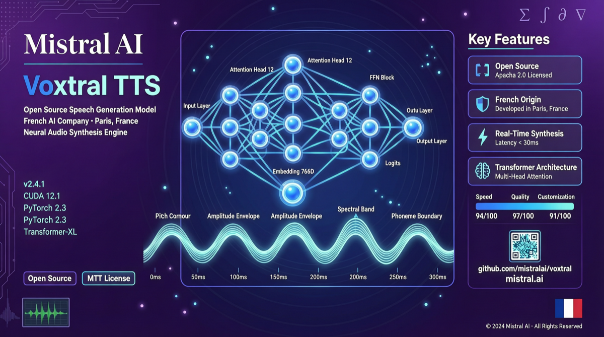 Mistral Voxtral TTS Open Source: 90ms Voice Generation Shakes Up the Speech Market