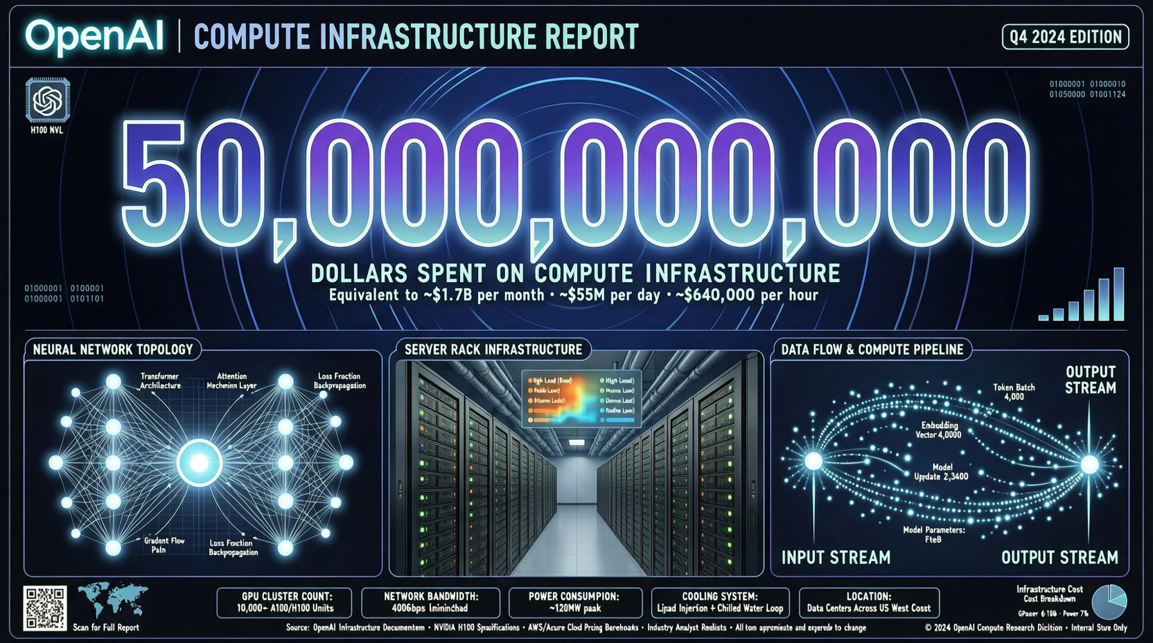 OpenAI 2026 年算力支出 500 亿美元：从 3000 万到 500 亿的 1600 倍增长意味着什么