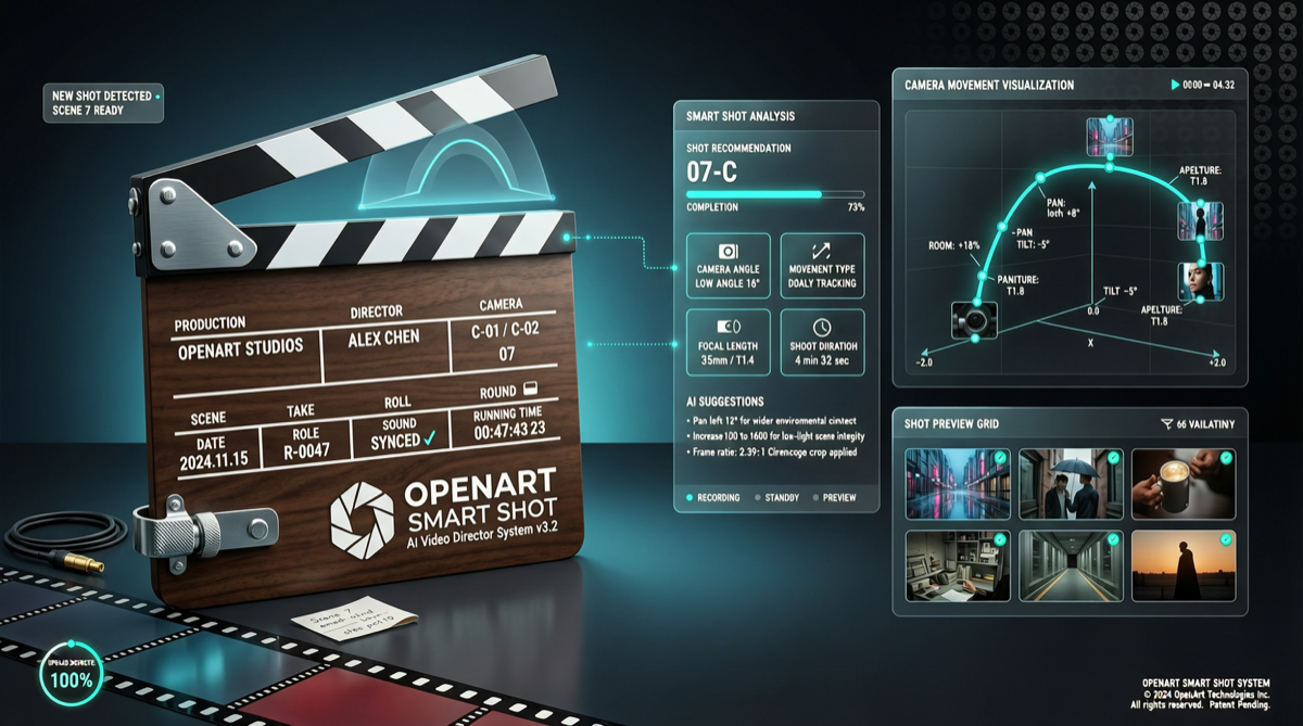 OpenArt Smart Shot: One Prompt Generates Full Storyboard + Seedance 2.0 Production, the "Industrial Revolution" Moment of AI Video Directors