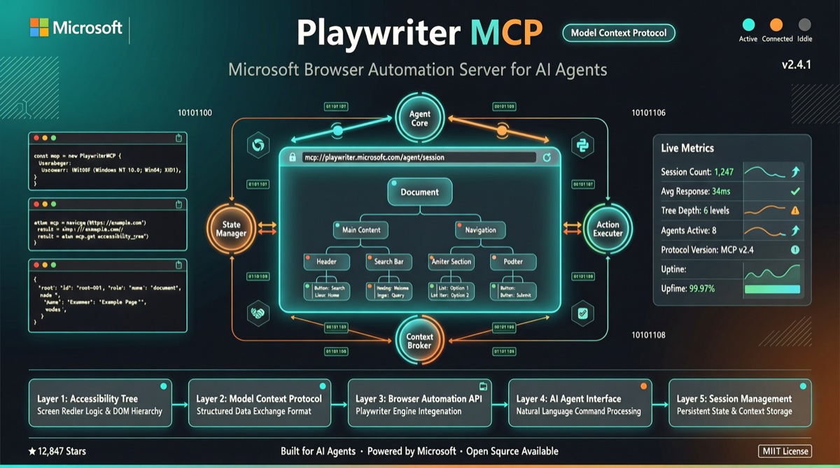 Microsoft Playwright MCP: 32K-Star Browser Automation MCP Server for AI Agents