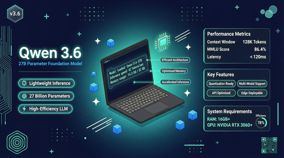 Qwen 3.6-27B Review: A Laptop-Sized Frontier Coding Model at 27 Billion Parameters