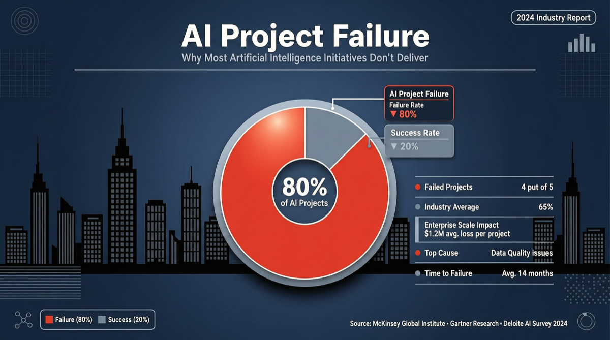 RAND Report: 80.3% of AI Projects Fail to Deliver Business Value, The Truth About Enterprise AI in 2026