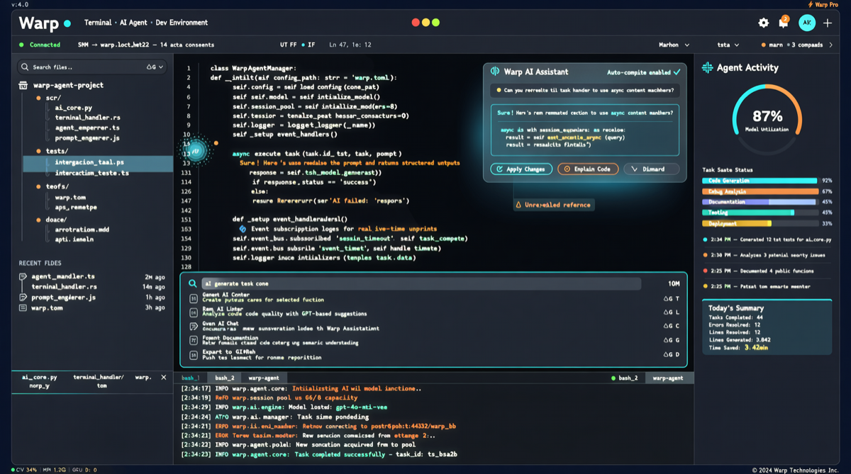 Warp Terminal Surges 12,822 Stars in a Day: Agentic Dev Environments Are Reshaping Developer Workflows